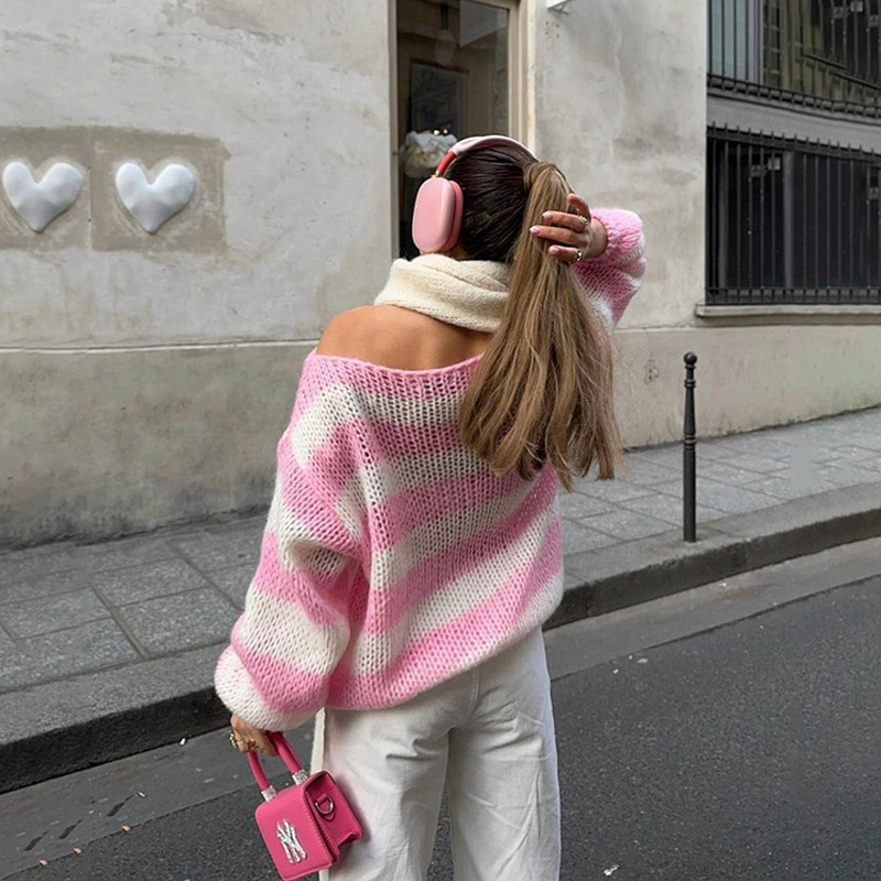 Oversize Strickpullover für Damen
