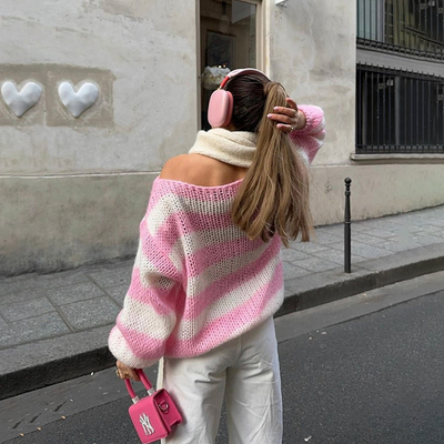 Oversize Strickpullover für Damen