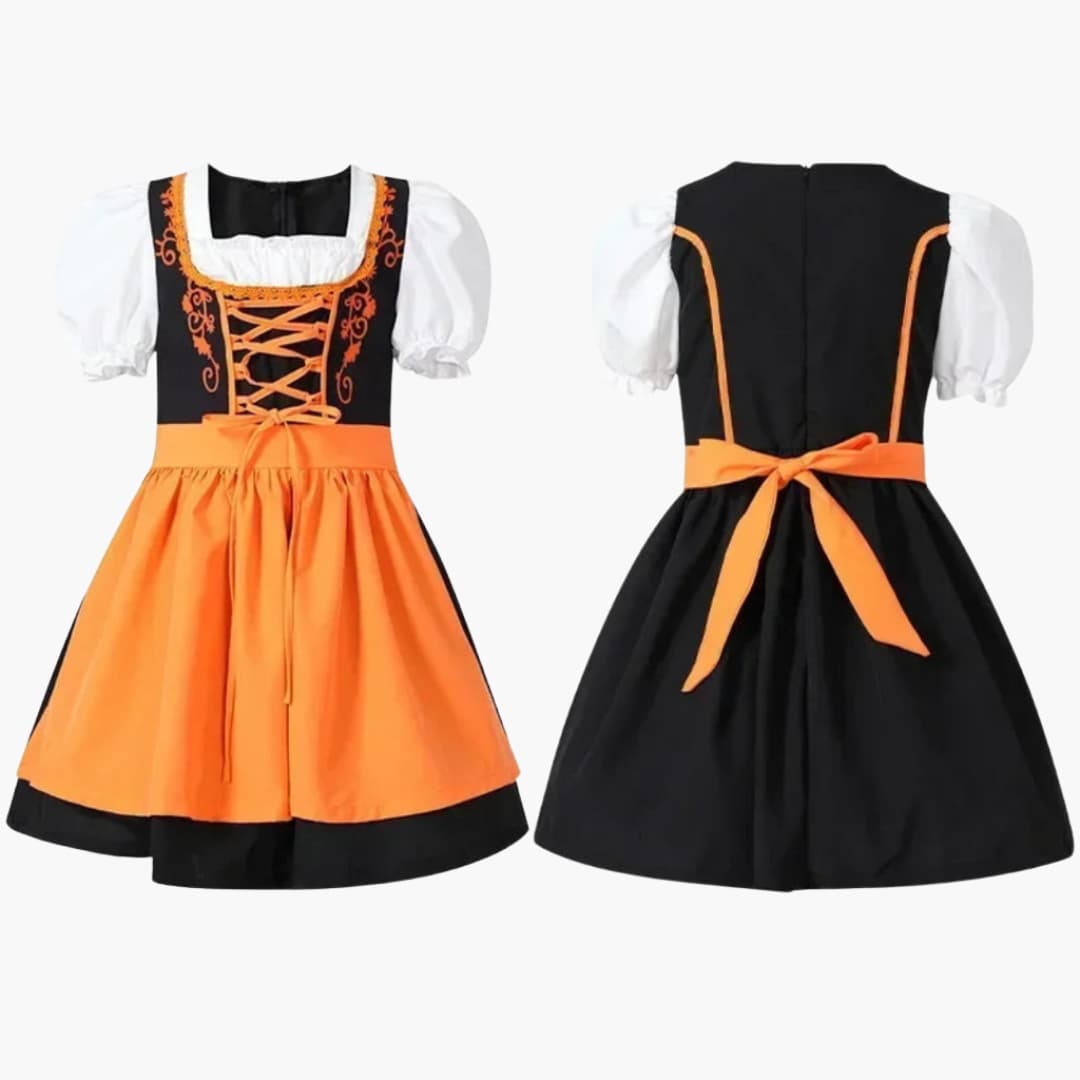 Besticktes Dirndl kleid für Mädchen - Oktoberfest 2025