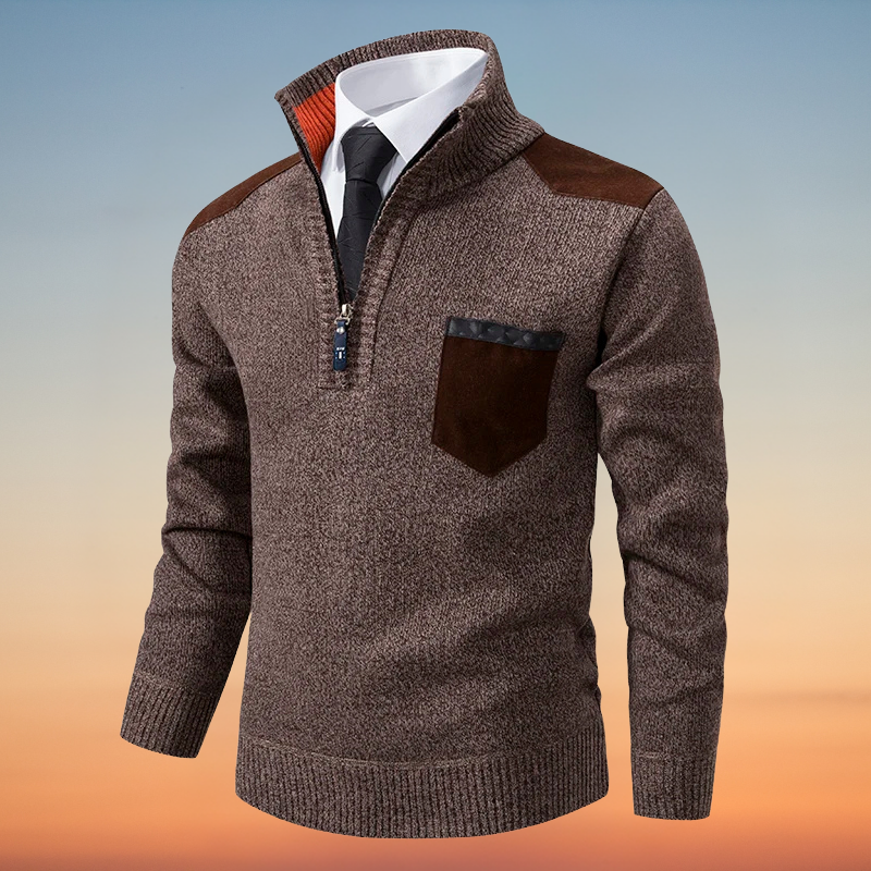 Floyd – Reißverschluss Kaschmir Pullover