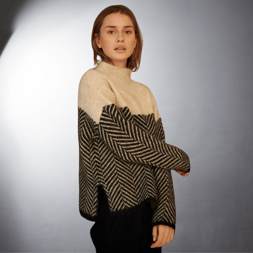 Ebba | Nachhaltiger Baumwoll-Turtleneck-Pullover