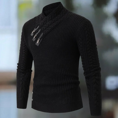 Galen - Langärmeliger Strickpullover