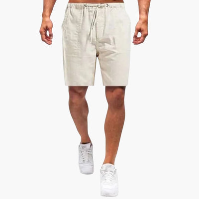 Sommerliche Freizeitherren-Shorts mit Kordelzug und Seitentaschen