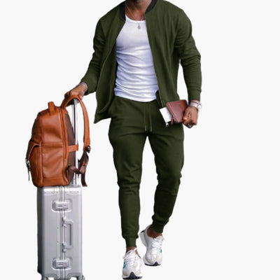 Herren Freizeitanzug mit Reißverschlussjacke und Jogginghose