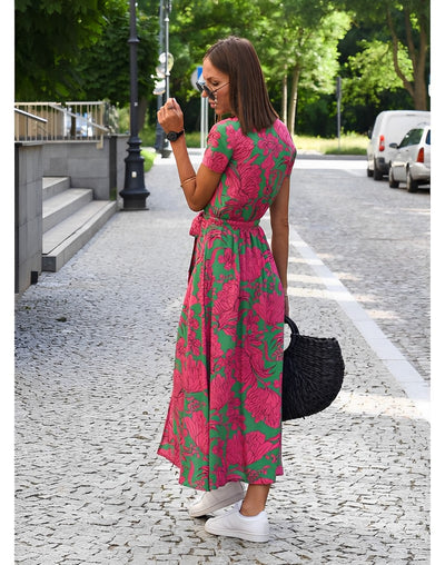 Anna Kleid mit Blumendruck Frühling/Sommer