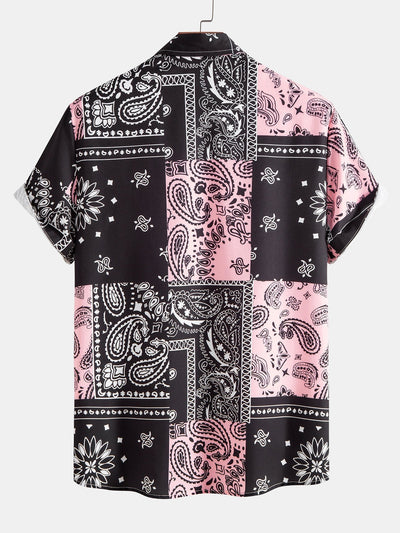 Paisley Print Button Up Hemd #Zufälliges Muster Design#