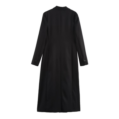 Langer eleganter Damenmantel aus Wolle