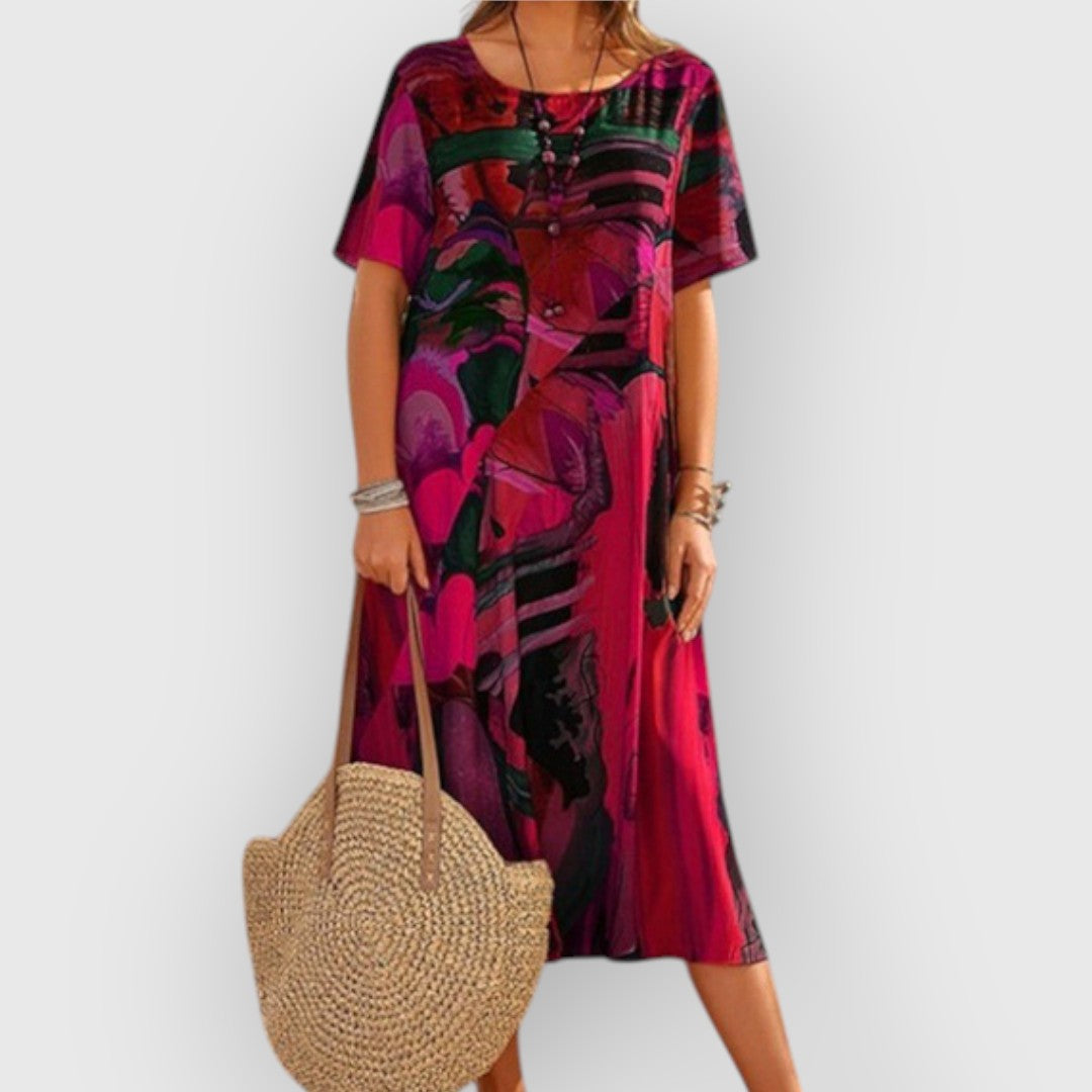 Blanca | ELEGANT ABSTRAKTES KLEID