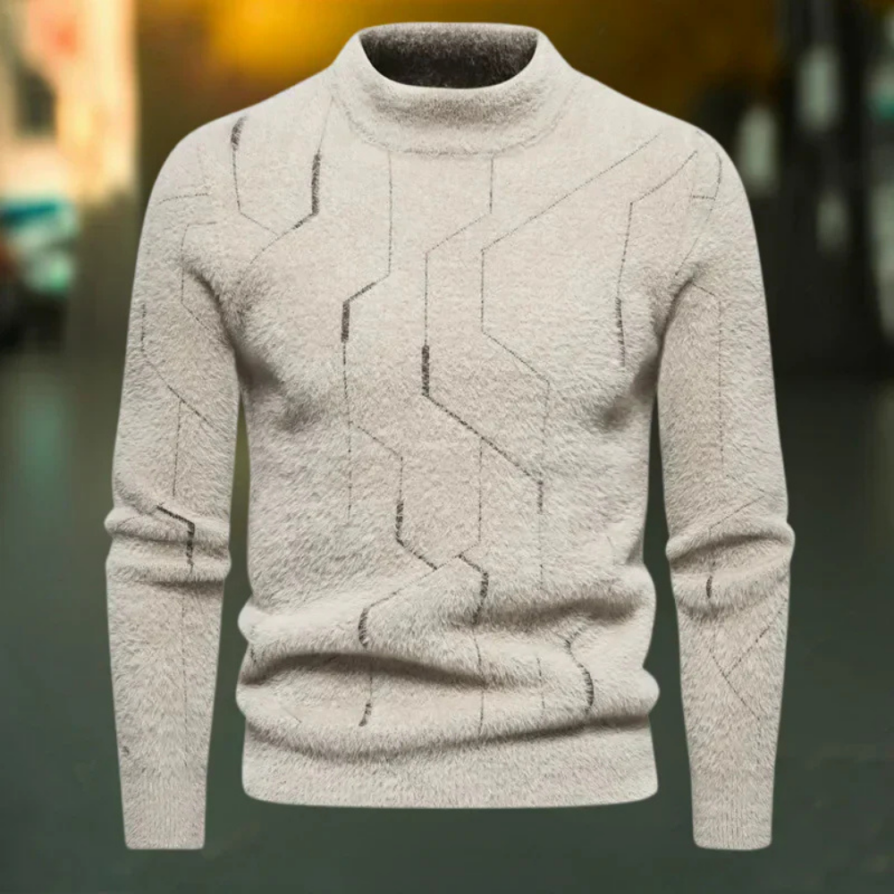 Thom | Stylischer geometrischer Design-Pullover, gemütliche Wärme, perfekte Passform
