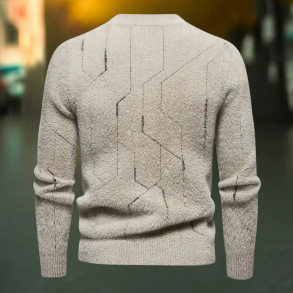 Thom | Stylischer geometrischer Design-Pullover, gemütliche Wärme, perfekte Passform