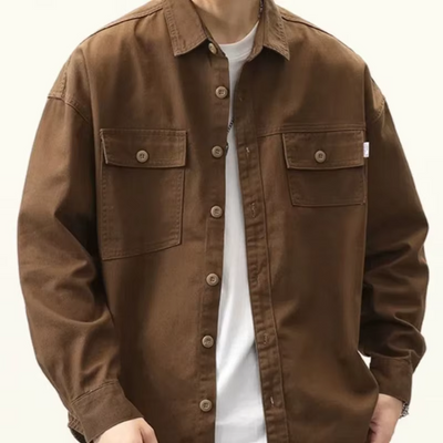 Ewen - Trendige Oversize-Hemdjacke für Herren