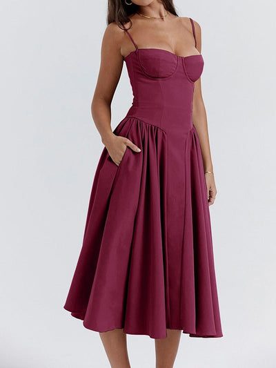 Vivian - Zeitlose Schönheit Midi-Kleid