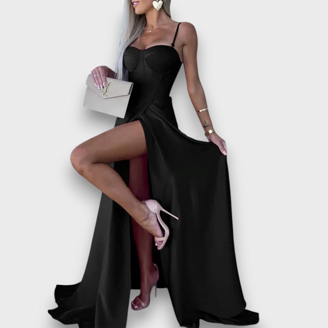 Victoria – Schulterfreies Abendkleid mit Rückenschnürung