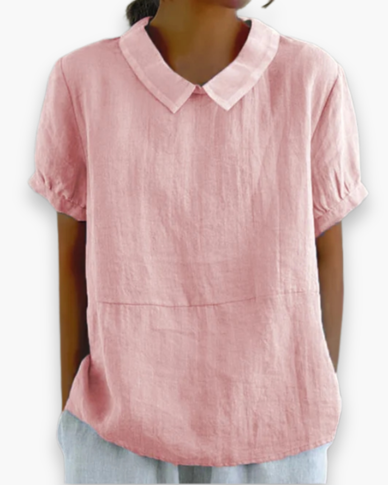 Damen Entspannte Kurzarmbluse | Elegant