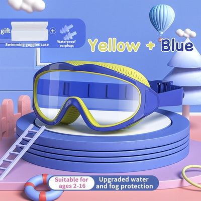 Letzter-Tag-Aktion: 49 % Rabatt auf wasserdichte und beschlagfreie HD-Schwimmbrillen für Kinder mit großem Rahmen