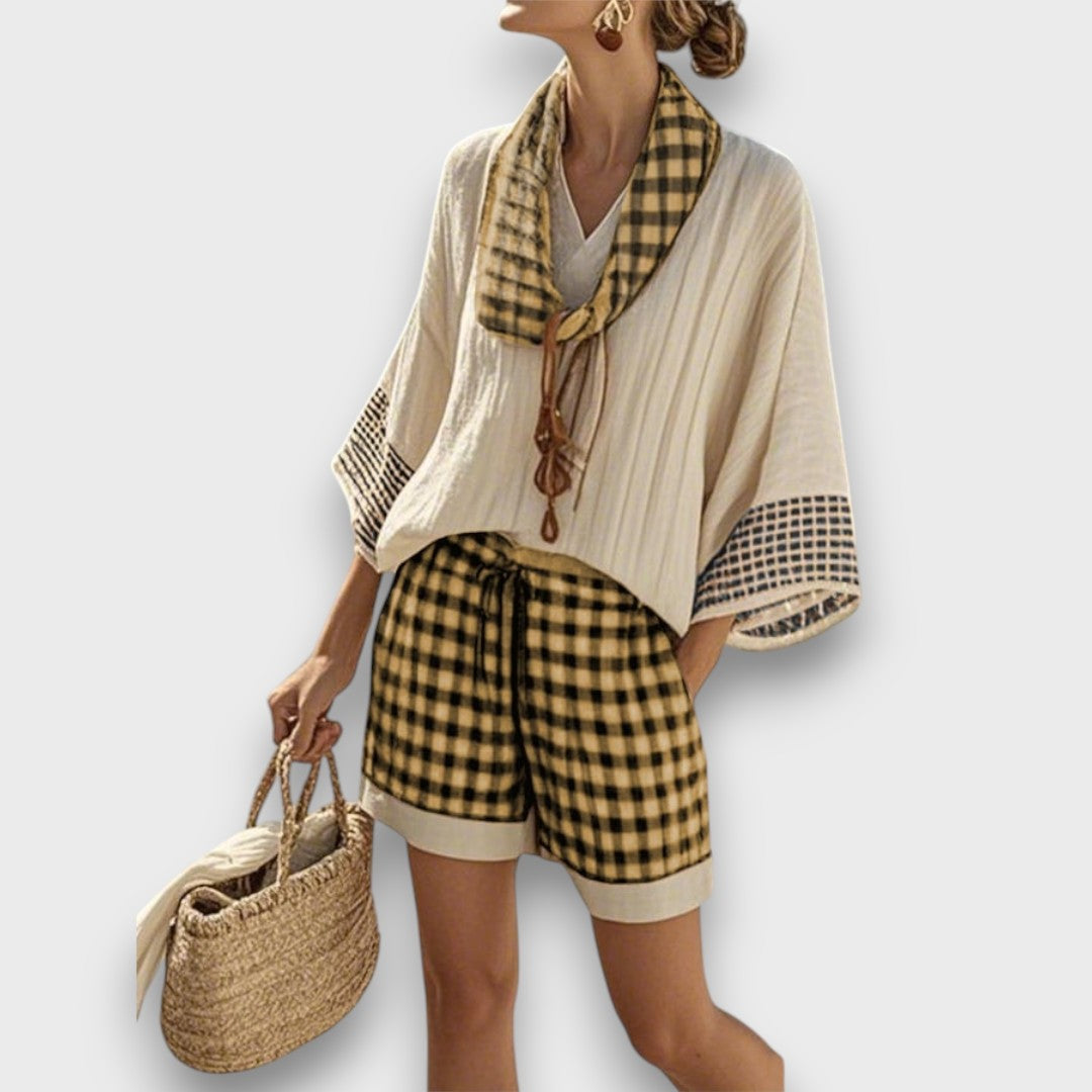 Verina – Zweiteiler mit Karomuster und Urlaubscharme