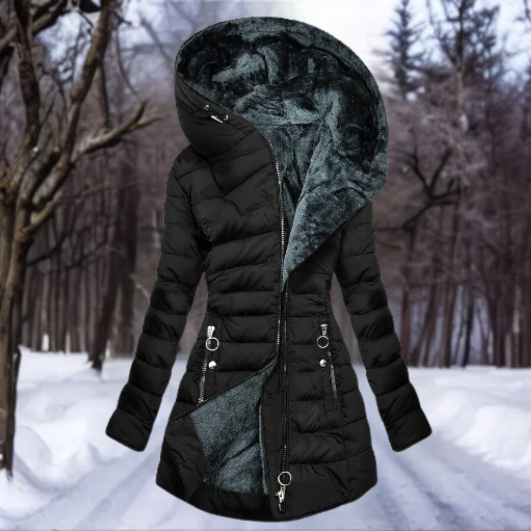 Joslyn - Eleganter warmer Damenparka mit Kapuze