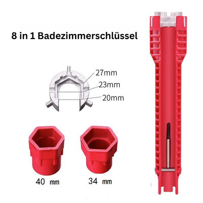 GripFlex - 8 in 1 Spülenschlüssel