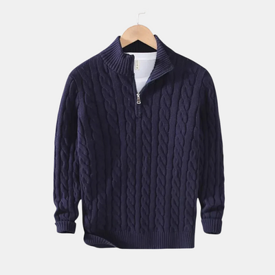 Alessandro™ | Eleganter Pullover mit Reißverschluss