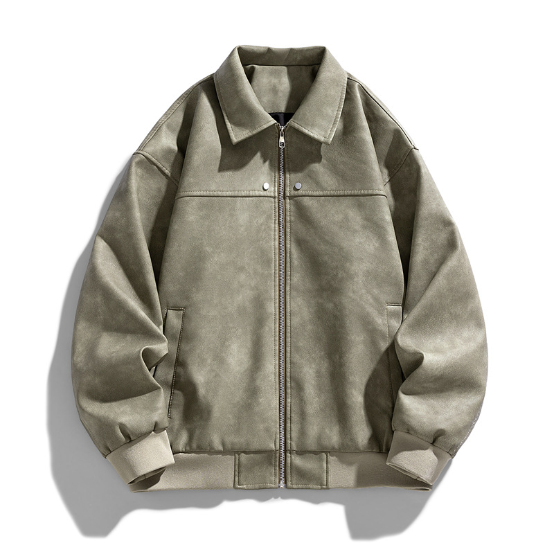 Herren Vintage Wildlederjacke – Klassisch & Zeitlos im Stil