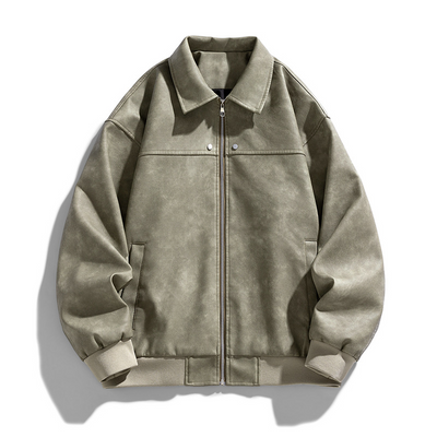 Herren Vintage Wildlederjacke – Klassisch & Zeitlos im Stil