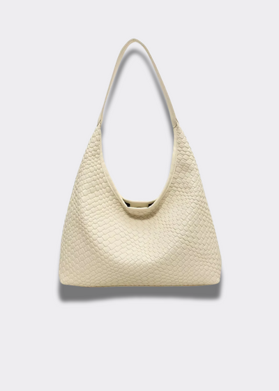 Geflochtene Umhängetasche – Vegan Leder mit Innentasche