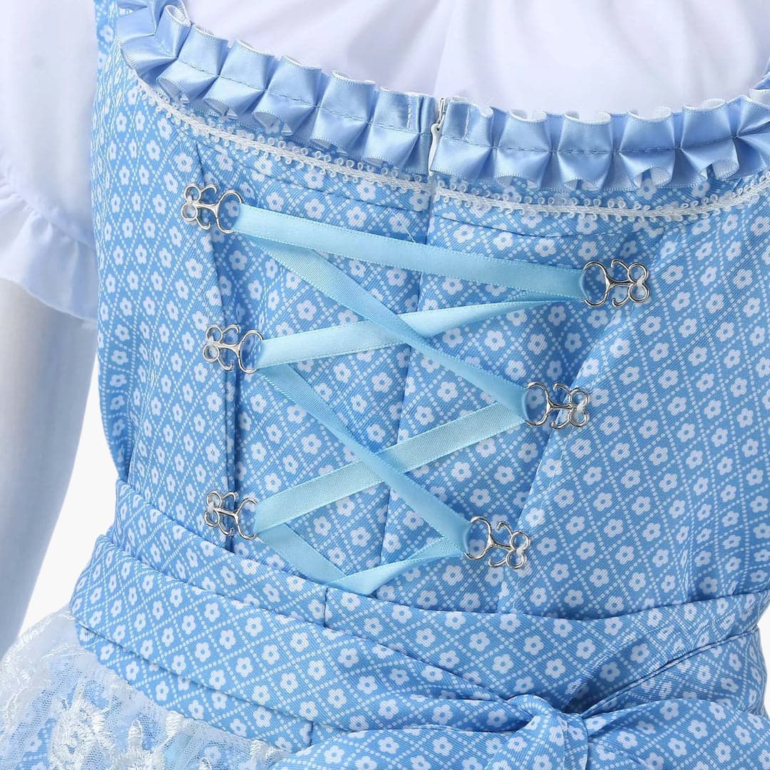 Besticktes Dirndl kleid mit Spitzenschürze für Damen - Oktoberfest 2025