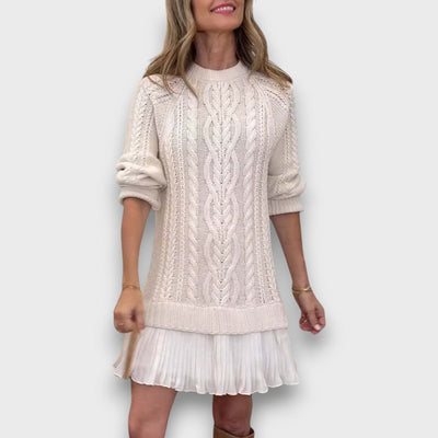 Valentina – Strickkleid mit Tüllsaum