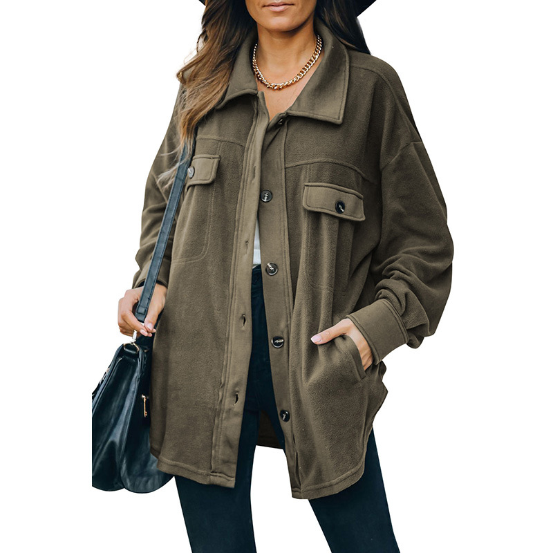 Strickjacke mit Fleece – Stilvolles Jacken-Shirt für Damen