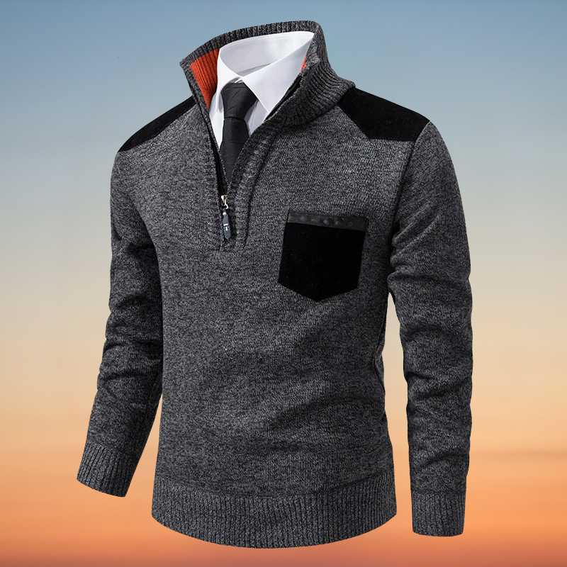 Floyd – Reißverschluss Kaschmir Pullover