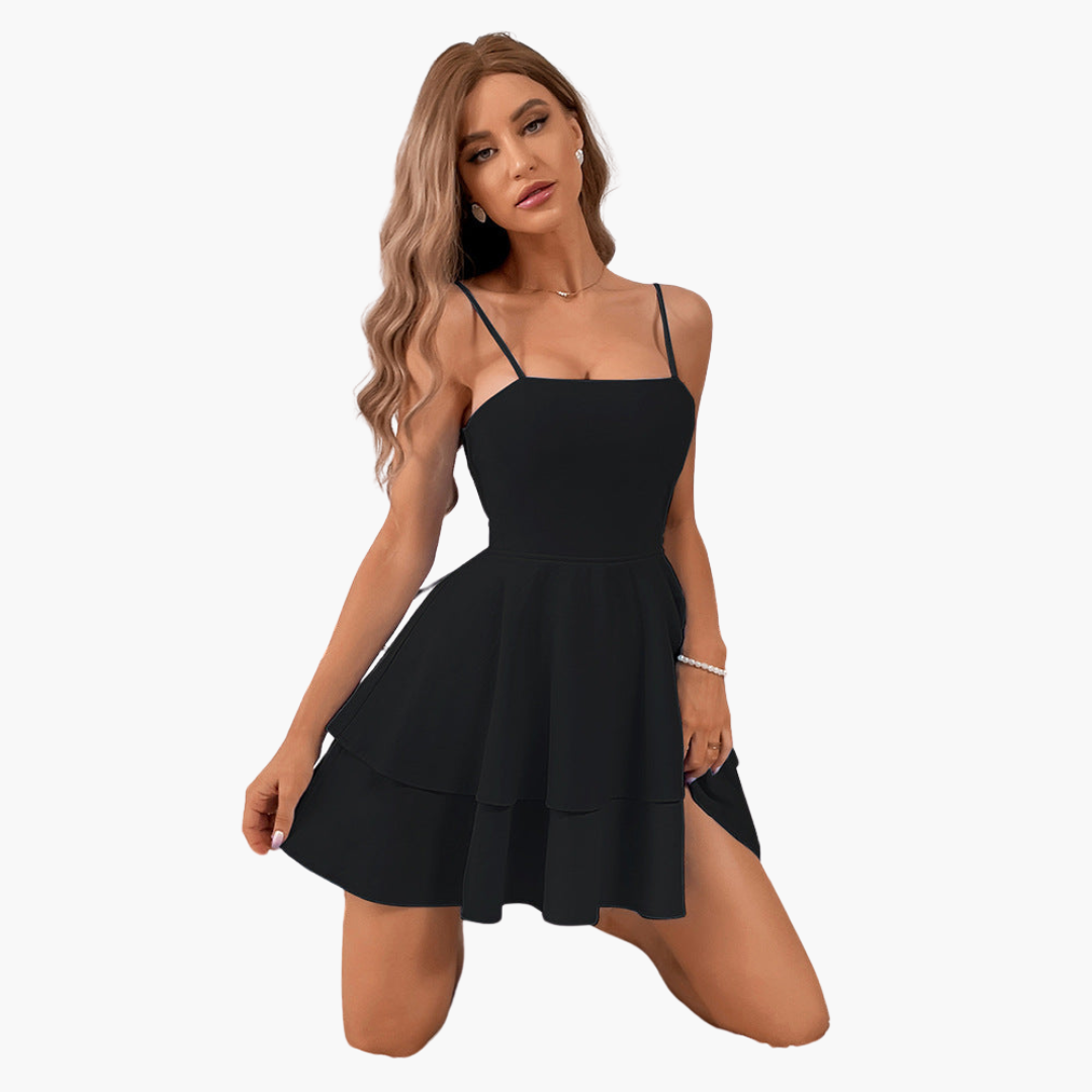 Summer Mini Dress für Frauen - Spaghetti Straps & Flowy Fit