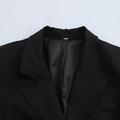 Langer eleganter Damenmantel aus Wolle