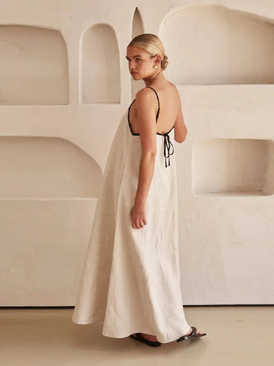 Maxikleid mit Trägern für Frauen - Mirelda