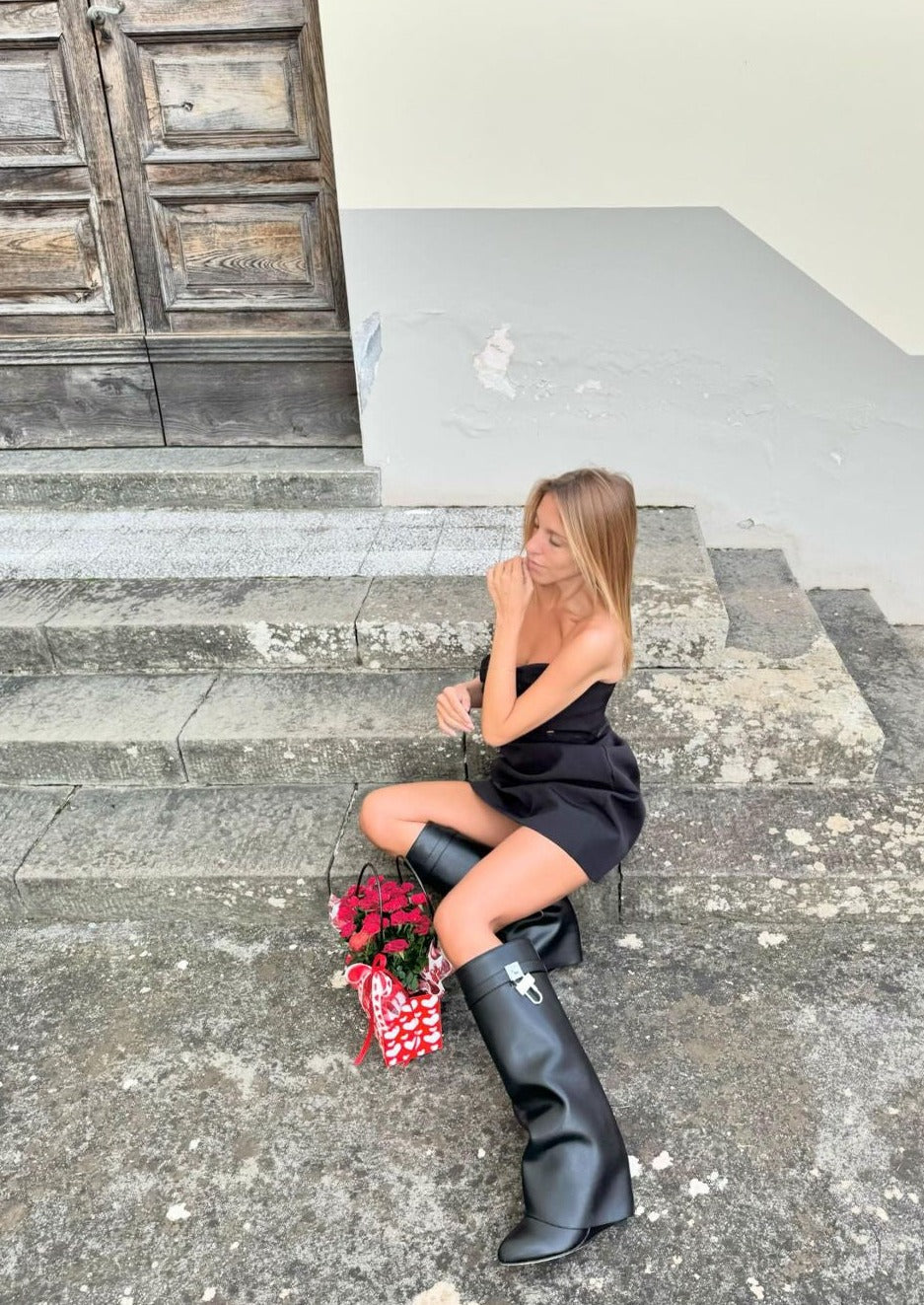 Sophie | Hochwertige Hilary-Stiefel aus Schwarzem Rindsleder – Eleganz und Qualität