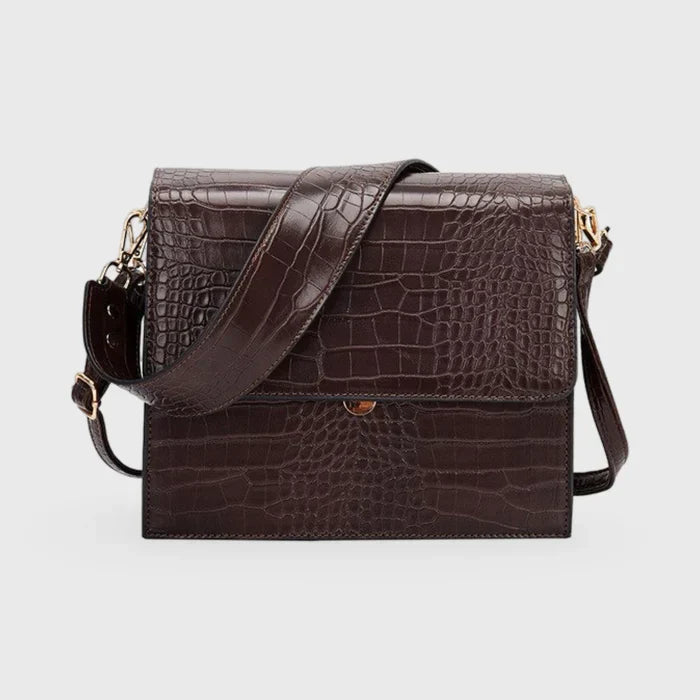 Crossbody Tasche Damen Croco Look – Vegan Leder & Elegant