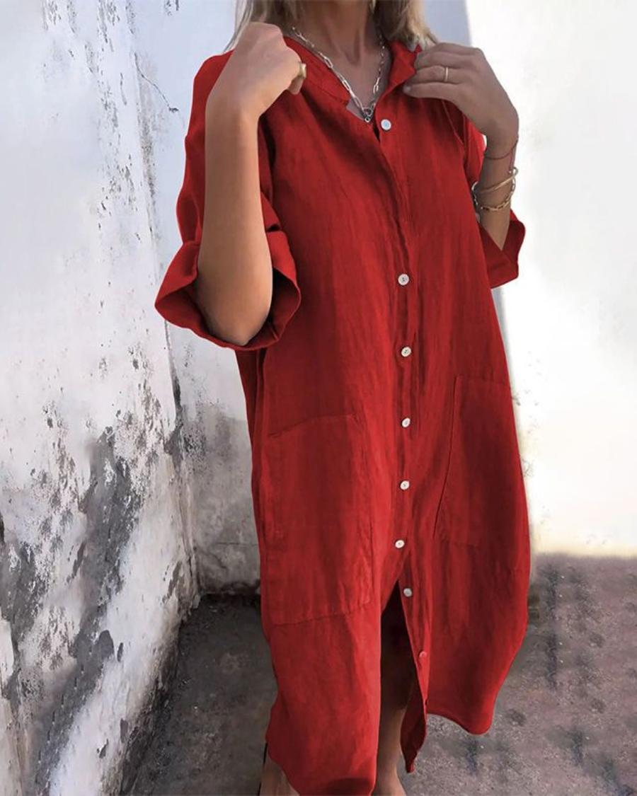 Valerie | Bohemian Shirt Dress