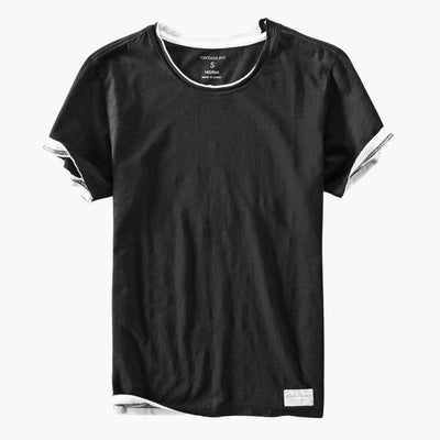 Basic T-Shirt - Herren Rundhals Kurzarmshirt aus Baumwolle