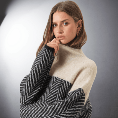 Ebba | Nachhaltiger Baumwoll-Turtleneck-Pullover