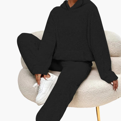 Teddy Hoodie Loungewear für Damen