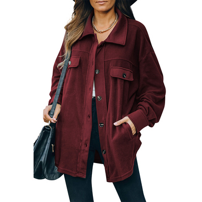 Strickjacke mit Fleece – Stilvolles Jacken-Shirt für Damen