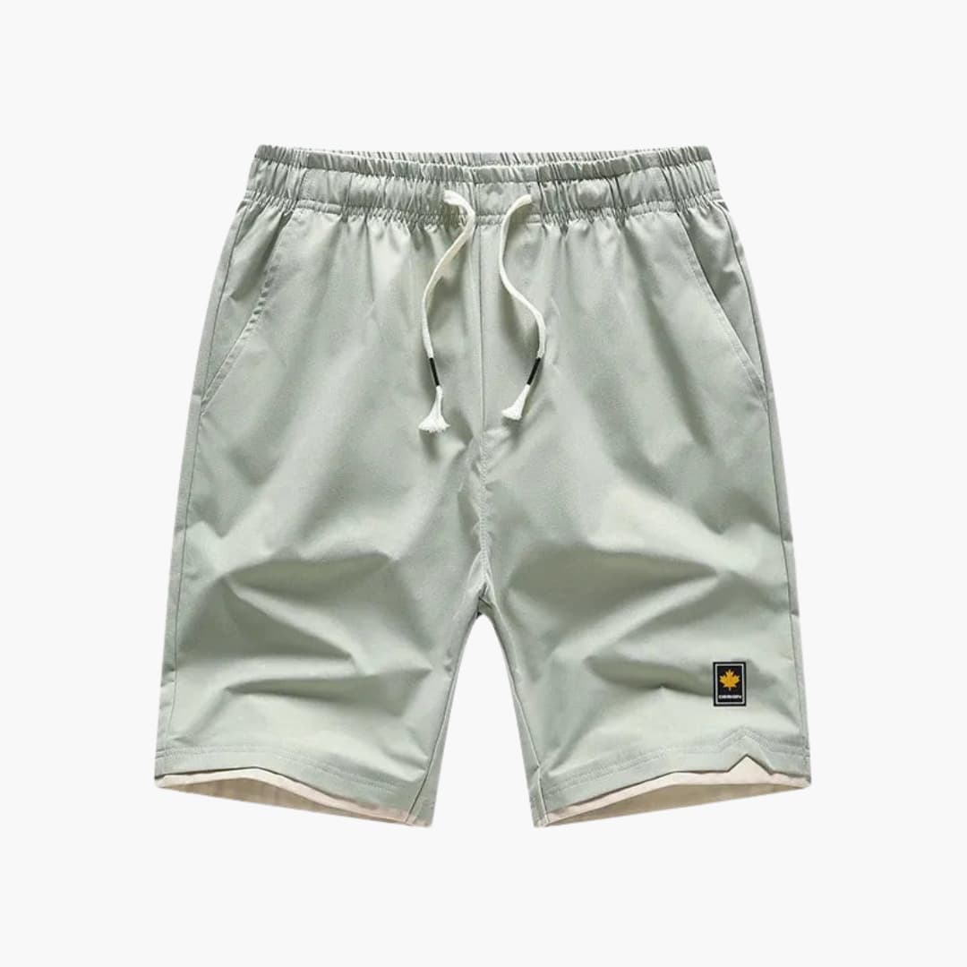 Herren Jogger Shorts mit Kordelzug und kontrastiertem Saum