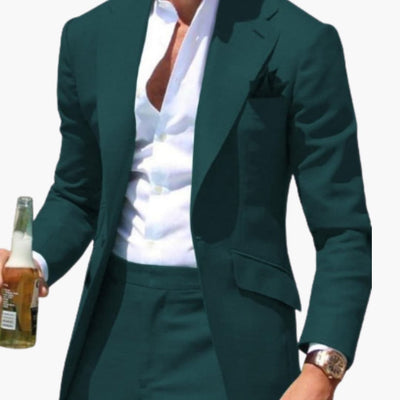 Herren Zweiteiler Anzug mit Slim Fit für alle Jahreszeiten