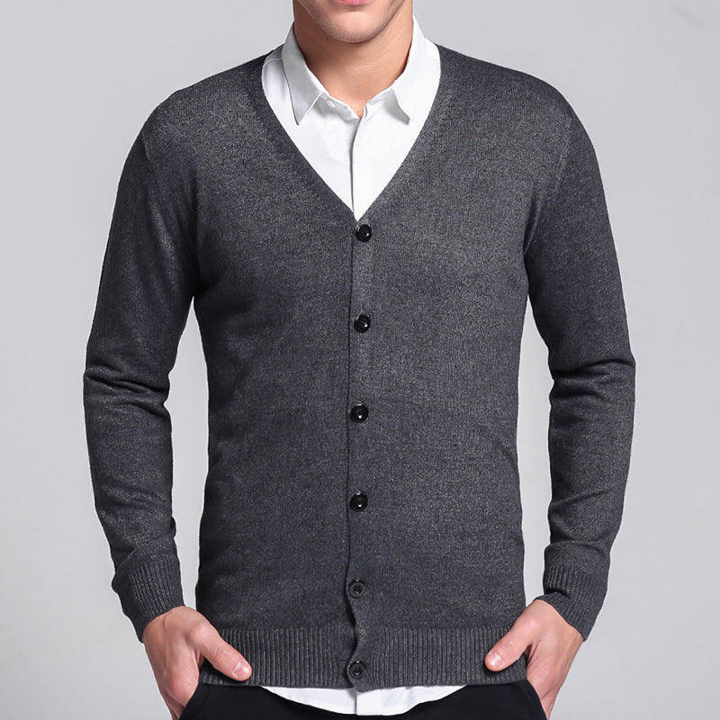 Trey - Elegante Strickjacke mit Knopf für Herren