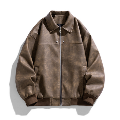 Herren Vintage Wildlederjacke – Klassisch & Zeitlos im Stil