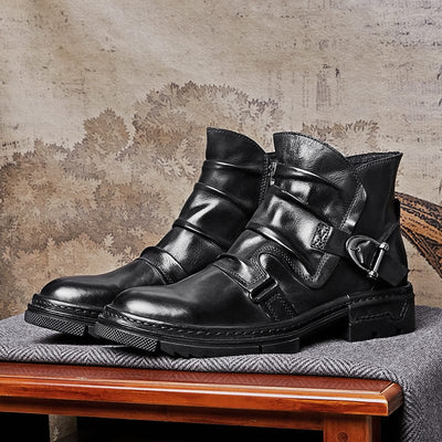 Arjen - Biker Stiefel Aus Leder