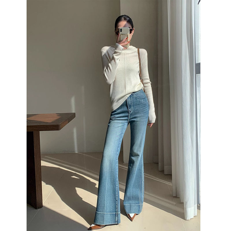 Retro-Washed Jeans im French Style für Damen – Stilvoll & Zeitlos