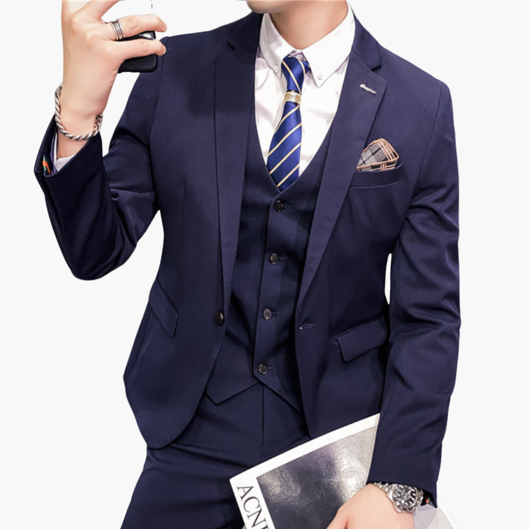 Klassischer 3-teiliger Anzug - für Herren mit elegantem Stil