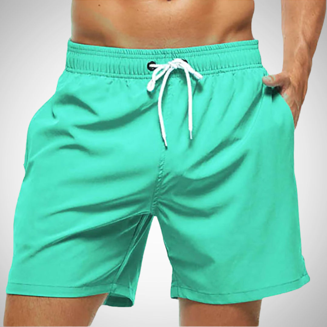 Komfortable Herren Badehose im einfarbigen Design
