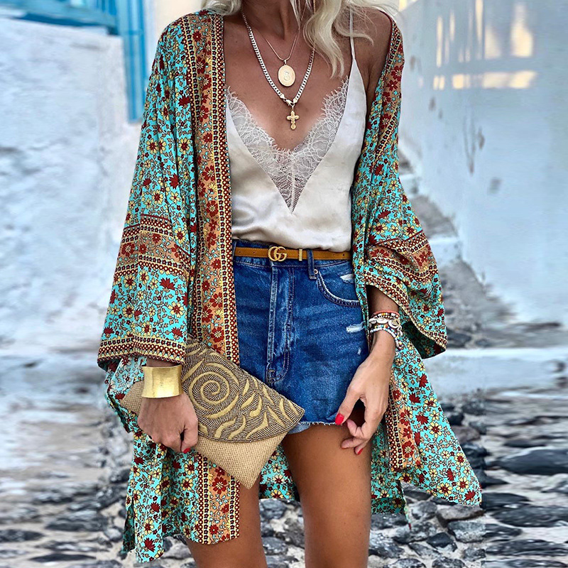 Elegante Boho Strickjacke