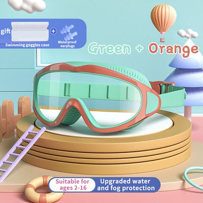 Letzter-Tag-Aktion: 49 % Rabatt auf wasserdichte und beschlagfreie HD-Schwimmbrillen für Kinder mit großem Rahmen